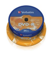 25 DVD-R ADVANCED AZO+ 16X 4.7 GB